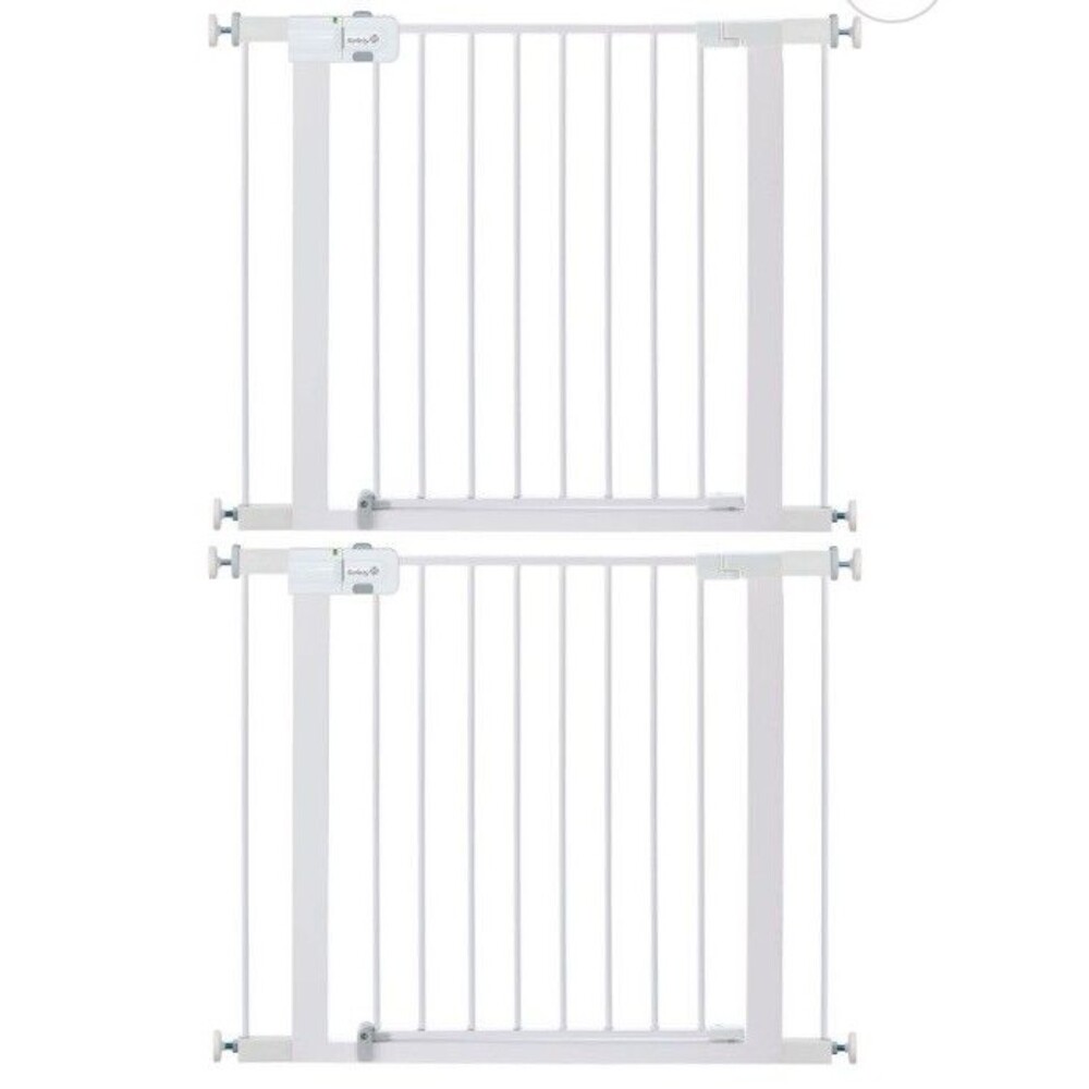 2 Packs Safety 1st Kids/Baby/Pet Easy Install Walk-thru Baby Gate White